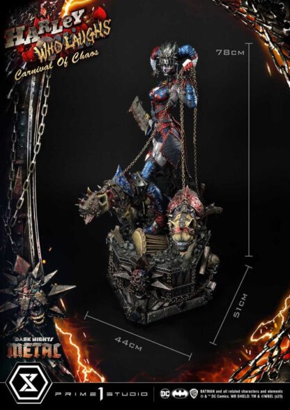 Dark Nights: Metal Museum Masterline Series Statue 1/3 Harley Quinn Who Laughs Concept Design by Caelos D`anda Deluxe Version 78 cm – Bild 17