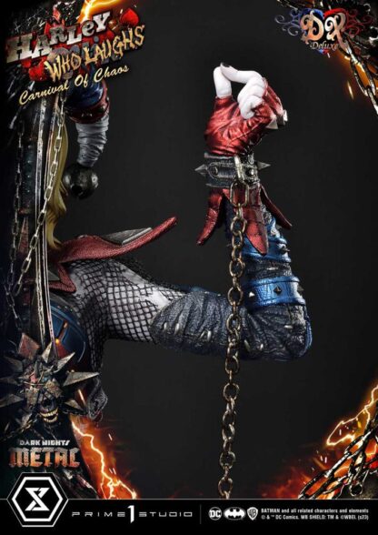Dark Nights: Metal Museum Masterline Series Statue 1/3 Harley Quinn Who Laughs Concept Design by Caelos D`anda Deluxe Version 78 cm – Bild 23