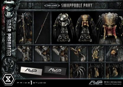 The Alien vs. Predator Museum Masterline Series Statue 1/3 Scar Predator Deluxe Bonus Version 93 cm – Bild 23