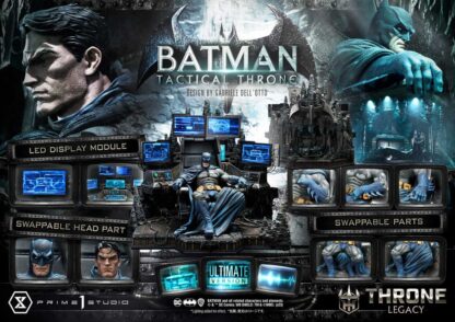 DC Comics Throne Legacy Collection Statue 1/3 Batman Tactical Throne Ultimate Bonus Version 57 cm – Bild 12