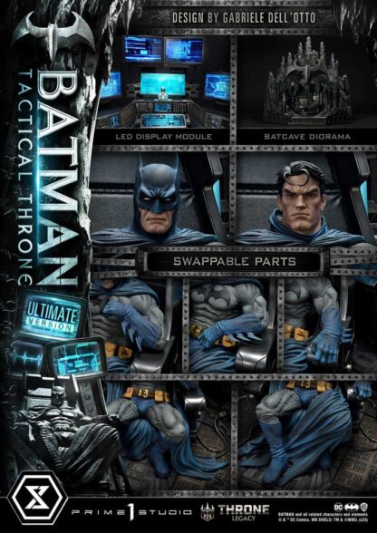 DC Comics Throne Legacy Collection Statue 1/3 Batman Tactical Throne Ultimate Bonus Version 57 cm – Bild 14