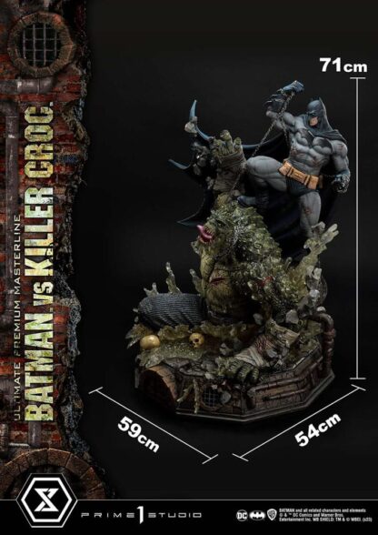 Batman Ultimate Premium Masterline Series Statue Batman Versus Killer Croc 71 cm – Bild 4