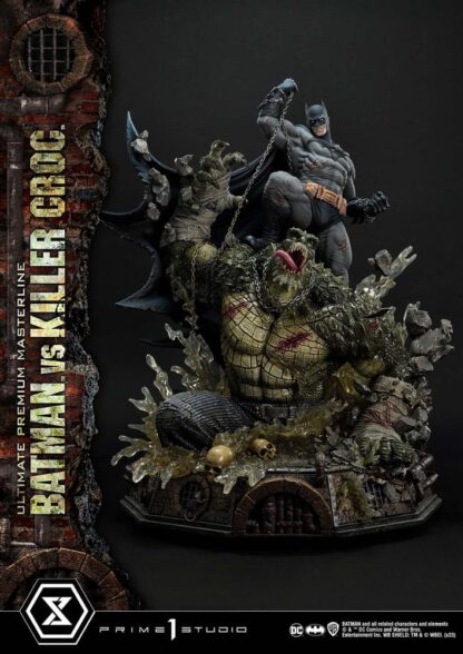 Batman Ultimate Premium Masterline Series Statue Batman Versus Killer Croc Deluxe Bonus Version 71 cm – Bild 18