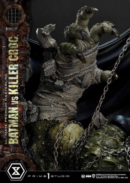 Batman Ultimate Premium Masterline Series Statue Batman Versus Killer Croc Deluxe Bonus Version 71 cm – Bild 25