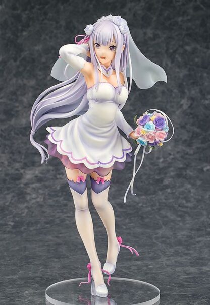 Re:ZERO -Starting Life in Another World- PVC Statue 1/7 Emilia Wedding Ver. 25 cm – Bild 3