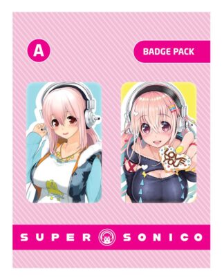 Super Sonico Ansteck-Buttons Doppelpack Set A
