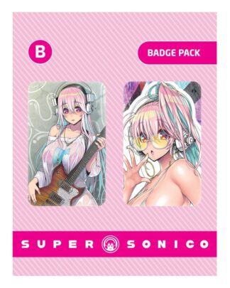 Super Sonico Ansteck-Buttons Doppelpack Set B