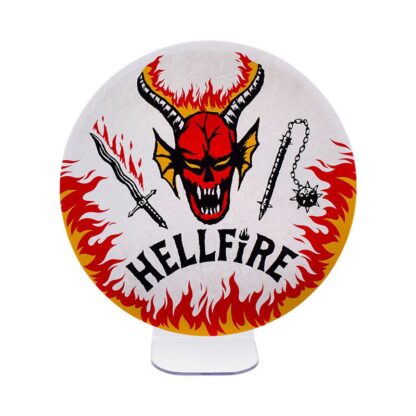 Stranger Things Lampe Hellfire Club Logo 20 cm – Bild 3