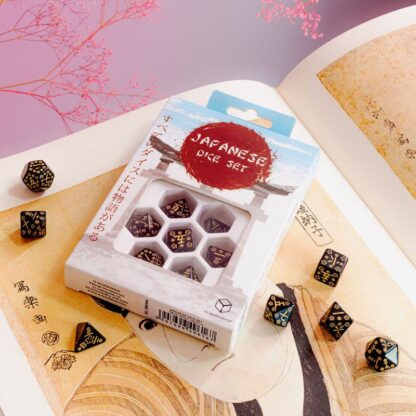 Japanisches Würfel Set Deep Night Firefly (7) – Bild 2