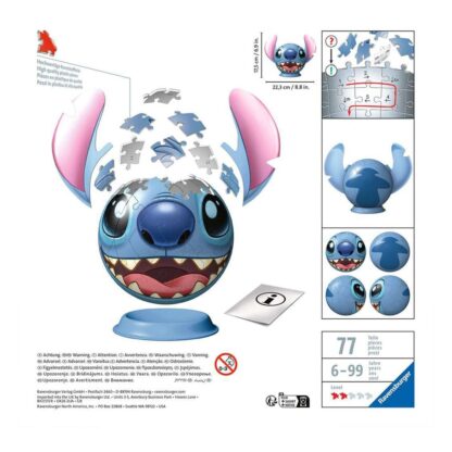Lilo & Stitch 3D Puzzle Ball mit Ohren Stitch (77 Teile) – Bild 2