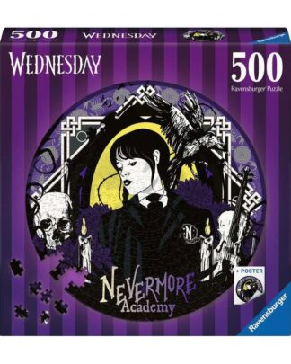 Wednesday Rund-Puzzle Nevermore Academy (500 Teile)