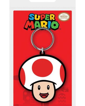 Super Mario Gummi-Schlüsselanhänger Toad 6 cm