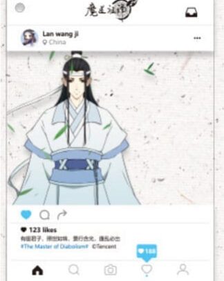 Grandmaster of Demonic Cultivation Acryl Photo Holder Lan Wangji