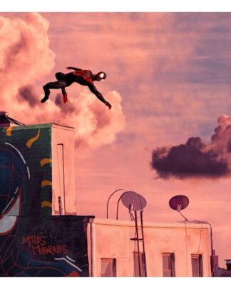 Spider-Man Kunstdruck Miles Morales 30 x 46 cm - ungerahmt