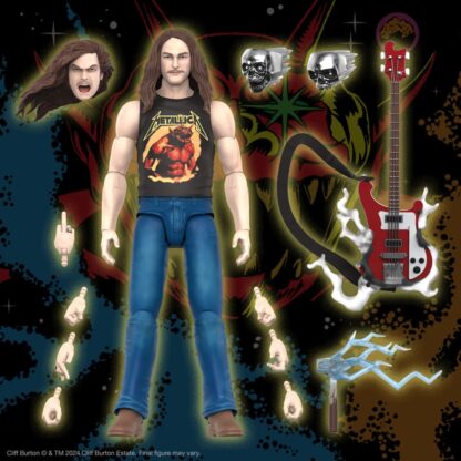 Metallica Ultimates Actionfigur Wave 2 Cliff Burton 18 cm – Bild 6