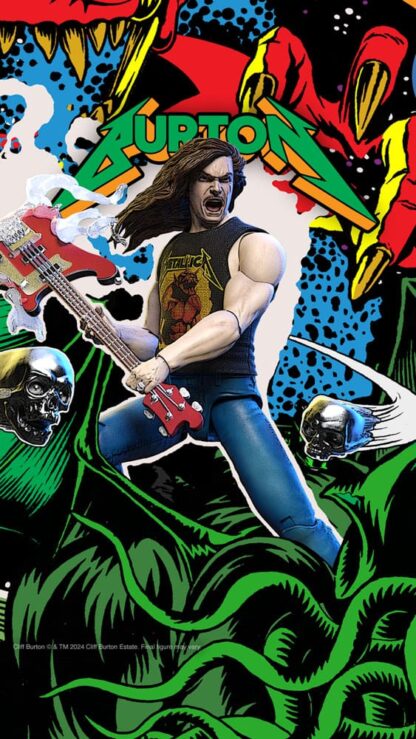Metallica Ultimates Actionfigur Wave 2 Cliff Burton 18 cm – Bild 8