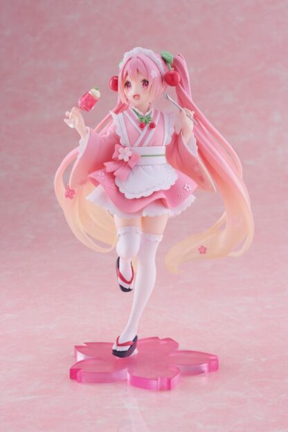 Hatsune Miku PVC Statue Newley Written Sakura Miku Japanese Cafe Ver. 18 cm – Bild 4