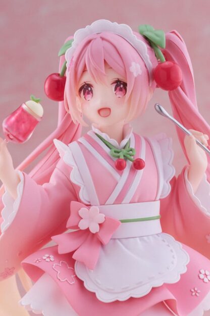 Hatsune Miku PVC Statue Newley Written Sakura Miku Japanese Cafe Ver. 18 cm – Bild 9