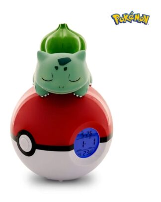 Pokémon Wecker Pokeball mit Leuchtfunktion Bisasam 18 cm