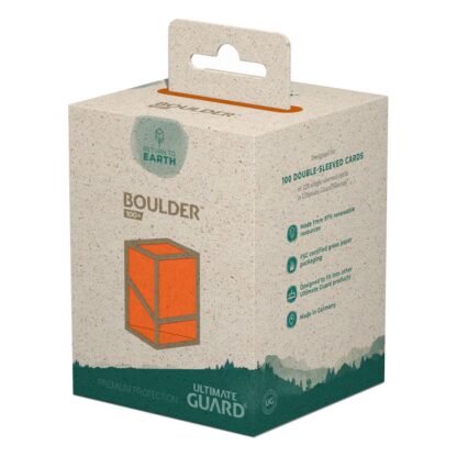 Ultimate Guard Return To Earth Boulder Deck Case 100+ Standardgröße Orange – Bild 2