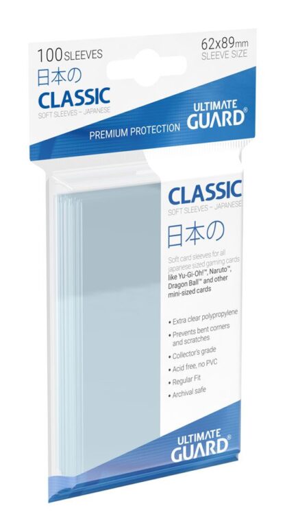 Ultimate Guard Classic Soft Sleeves Japanische Größe Transparent (100) – Bild 3