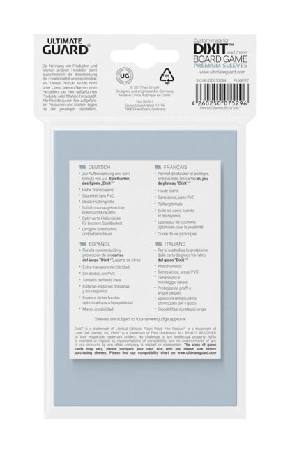 Ultimate Guard Premium Soft Sleeves für Brettspielkarten Dixit™ (90) – Bild 3