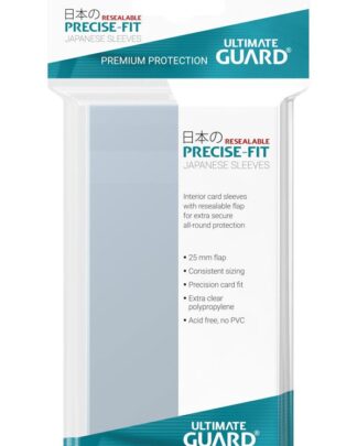 Ultimate Guard Precise-Fit Sleeves wiederverschließbar Japanische Größe Transparent (100)