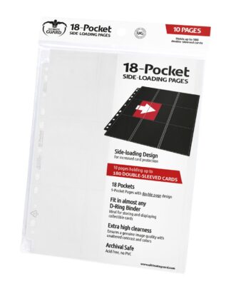 Ultimate Guard 18-Pocket Pages Side-Loading Weiß (10)