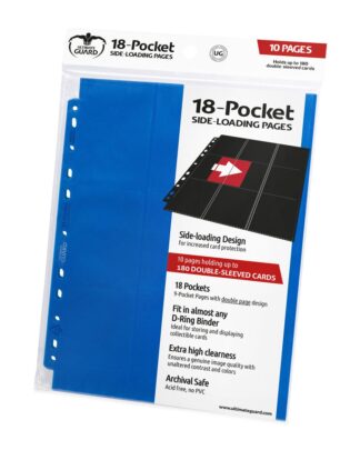 Ultimate Guard 18-Pocket Pages Side-Loading Blau (10)