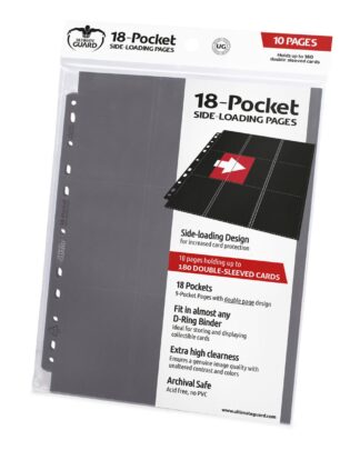 Ultimate Guard 18-Pocket Pages Side-Loading Grau (10)