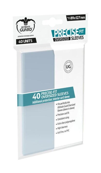 Ultimate Guard Precise-Fit Sleeves Oversized Transparent (40) – Bild 2