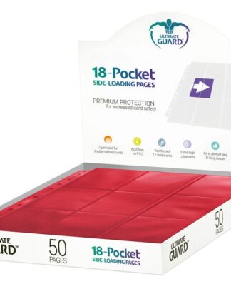 Ultimate Guard 18-Pocket Pages Side-Loading Rot (50)