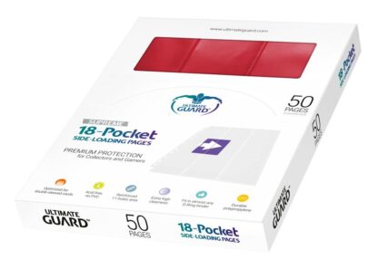 Ultimate Guard 18-Pocket Pages Side-Loading Rot (50) – Bild 2