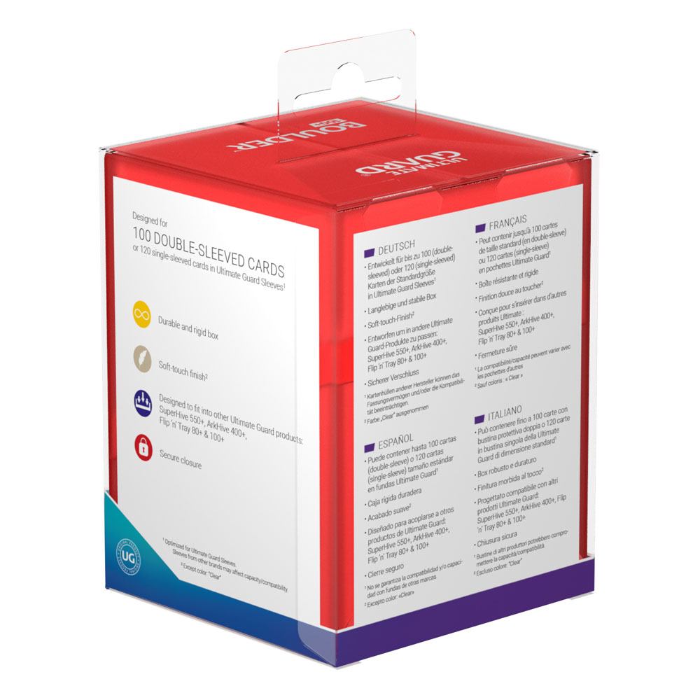 Ultimate Guard Boulder Deck Case 100+ Standardgröße Ruby – Bild 8