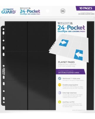 Ultimate Guard 24-Pocket QuadRow Pages Side-Loading Schwarz (10)