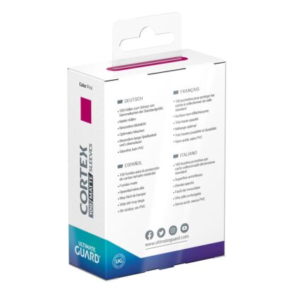 Ultimate Guard Cortex Sleeves Standardgröße Matte Pink (100) – Bild 4
