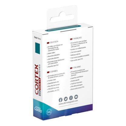 Ultimate Guard Cortex Sleeves Japanese Size Matte Petrol (60) – Bild 4