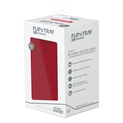 Ultimate Guard Flip`n`Tray 80+ XenoSkin Monocolor Rot – Bild 8
