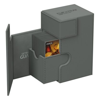 Ultimate Guard Flip`n`Tray 80+ XenoSkin Monocolor Grau – Bild 3