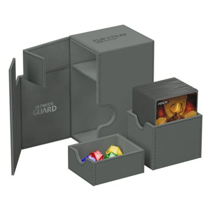 Ultimate Guard Flip`n`Tray 80+ XenoSkin Monocolor Grau – Bild 4