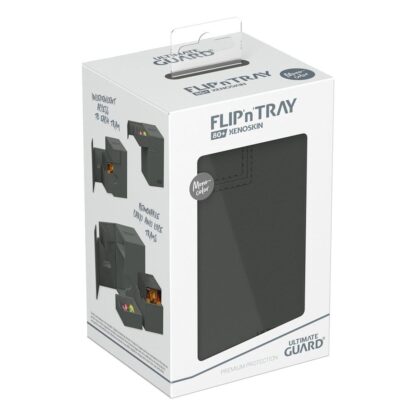 Ultimate Guard Flip`n`Tray 80+ XenoSkin Monocolor Grau – Bild 7