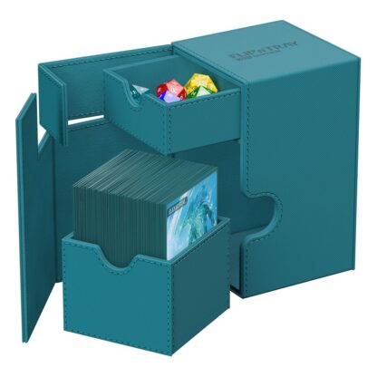 Ultimate Guard Flip`n`Tray 100+ XenoSkin Monocolor Petrolblau – Bild 5
