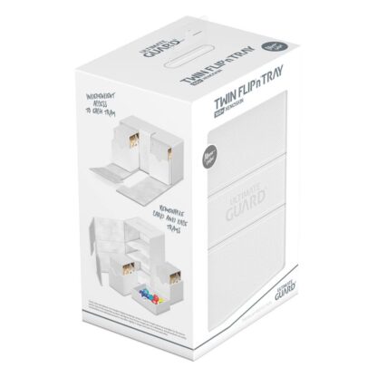 Ultimate Guard Twin Flip`n`Tray 160+ XenoSkin Monocolor Weiß – Bild 8