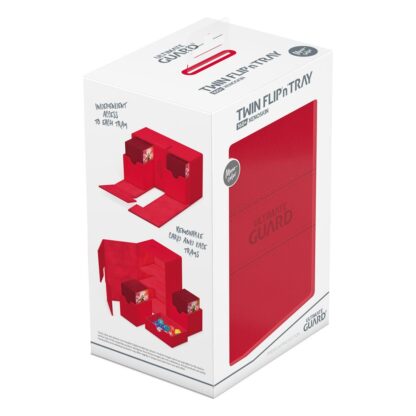 Ultimate Guard Twin Flip`n`Tray 160+ XenoSkin Monocolor Rot – Bild 8