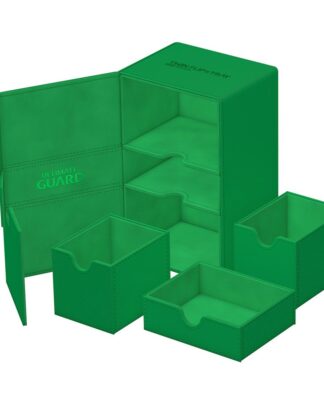 Ultimate Guard Twin Flip`n`Tray 160+ XenoSkin Monocolor Grün