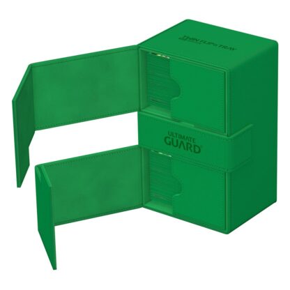 Ultimate Guard Twin Flip`n`Tray 160+ XenoSkin Monocolor Grün – Bild 5