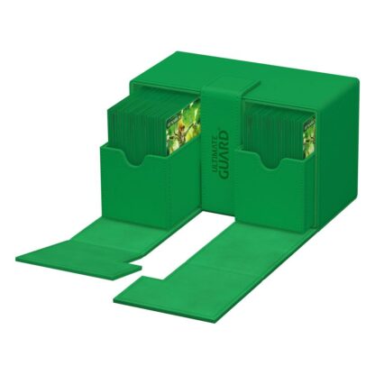 Ultimate Guard Twin Flip`n`Tray 160+ XenoSkin Monocolor Grün – Bild 7