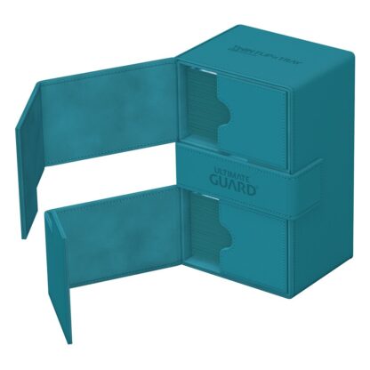 Ultimate Guard Twin Flip`n`Tray 160+ XenoSkin Monocolor Petrolblau – Bild 5