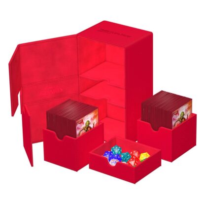 Ultimate Guard Twin Flip`n`Tray 200+ XenoSkin Monocolor Rot – Bild 5