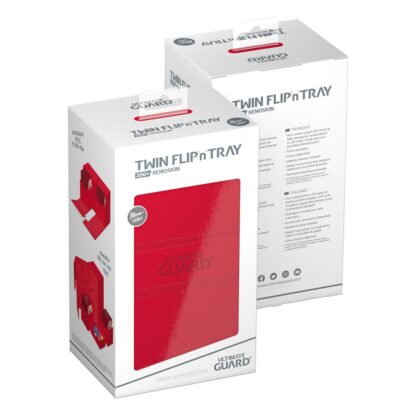 Ultimate Guard Twin Flip`n`Tray 200+ XenoSkin Monocolor Rot – Bild 8